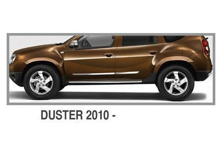 

Dacia Duster 2008-2018 гг. Молдинг дверной (4 шт, нерж.)