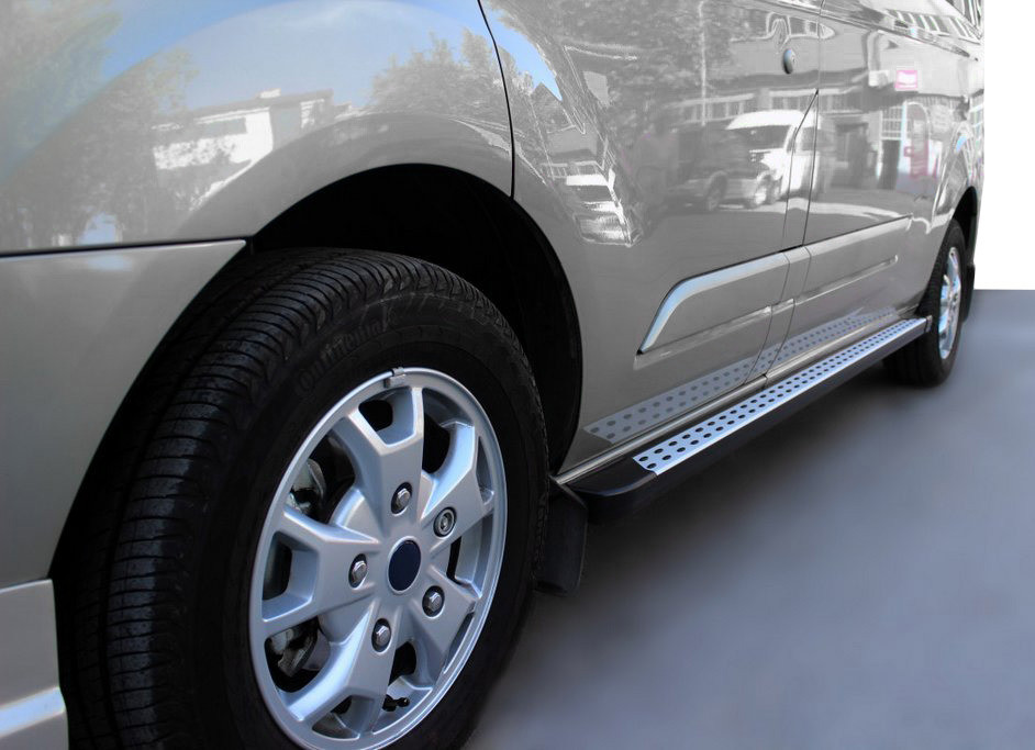 

Ford Connect 2002-2006 гг. Боковые пороги DOT-Line (2 шт., алюм.) Стандартная база