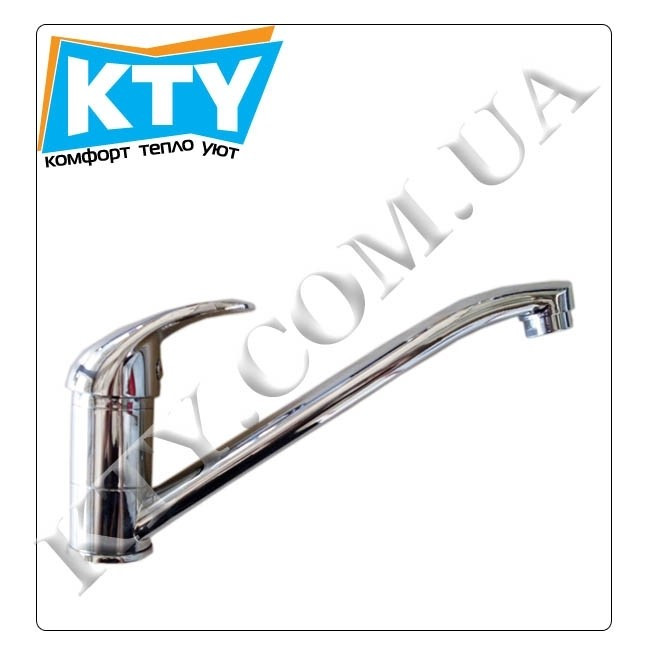 

Смеситель для кухни Cristal Sena GS-103M короткий гусак 15см. Кран
