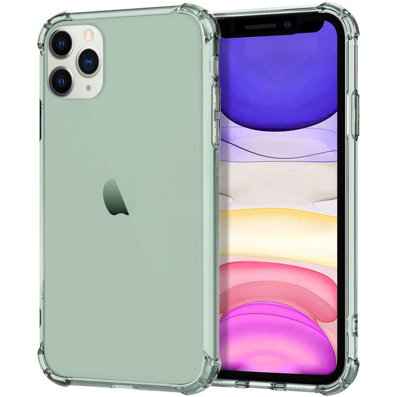 

TPU чехол Epic Ease с усиленными углами для Apple iPhone 11 Pro (5.8") Зеленый / Transparent