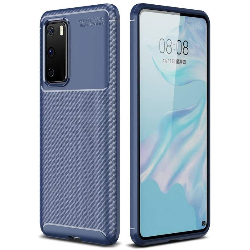 

Чехол Carbon Case для Huawei P40 Blue, Синий