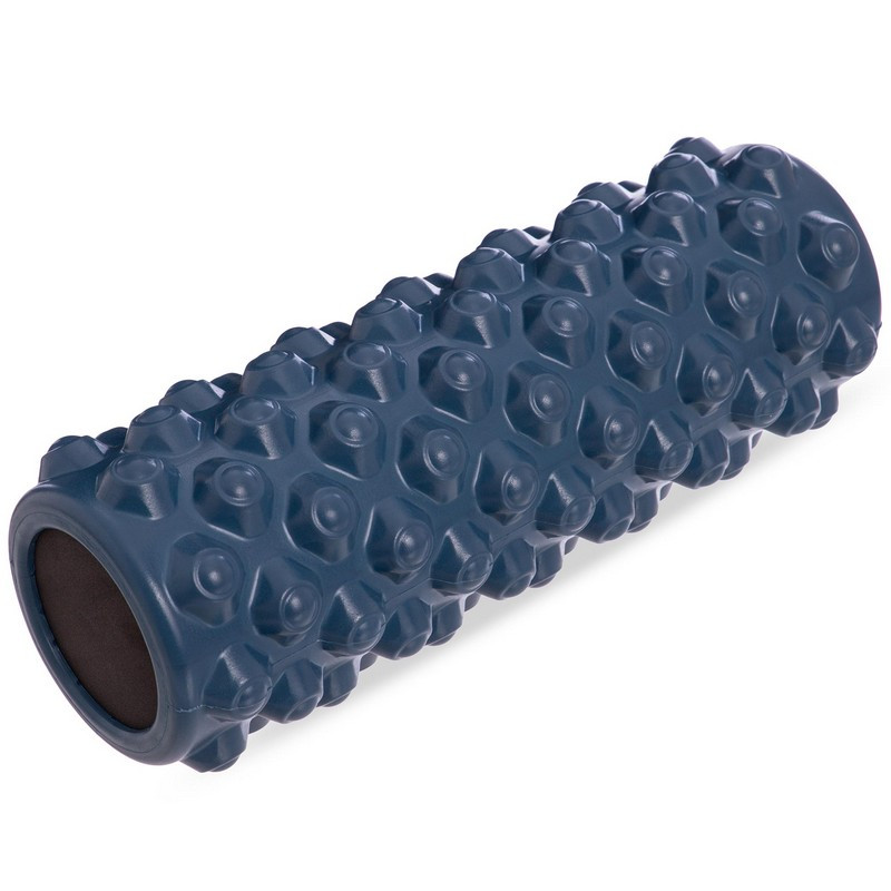 

Массажный ролик для рук и ног роллер Grid Bubble Roller Zelart 36x14 см FI-5714 Navy Blue