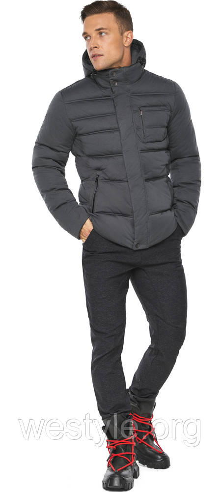 

Куртка – воздуховик мужской зимний цвет мокрый асфальт модель 43520