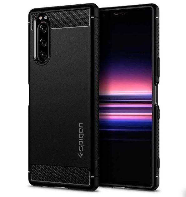 

Чехол Spigen для Sony Xperia 5 Case Rugged Armor, Black (ACS00369