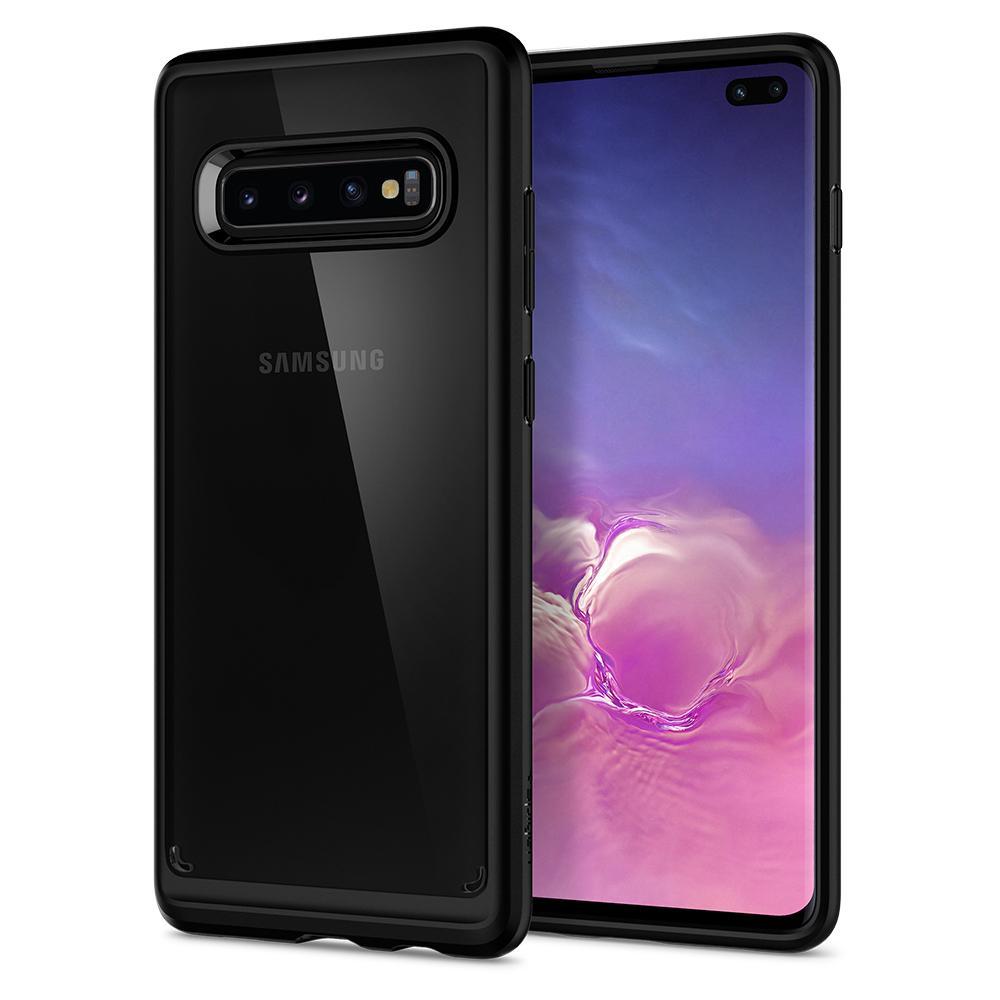 

Чехол Spigen для Samsung Galaxy S10 Plus Ultra Hybrid, Matte Black (606CS25767)