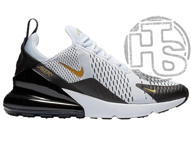 

Мужские кроссовки Nike Air Max 270 White/Black/Gold AV7892-100 42