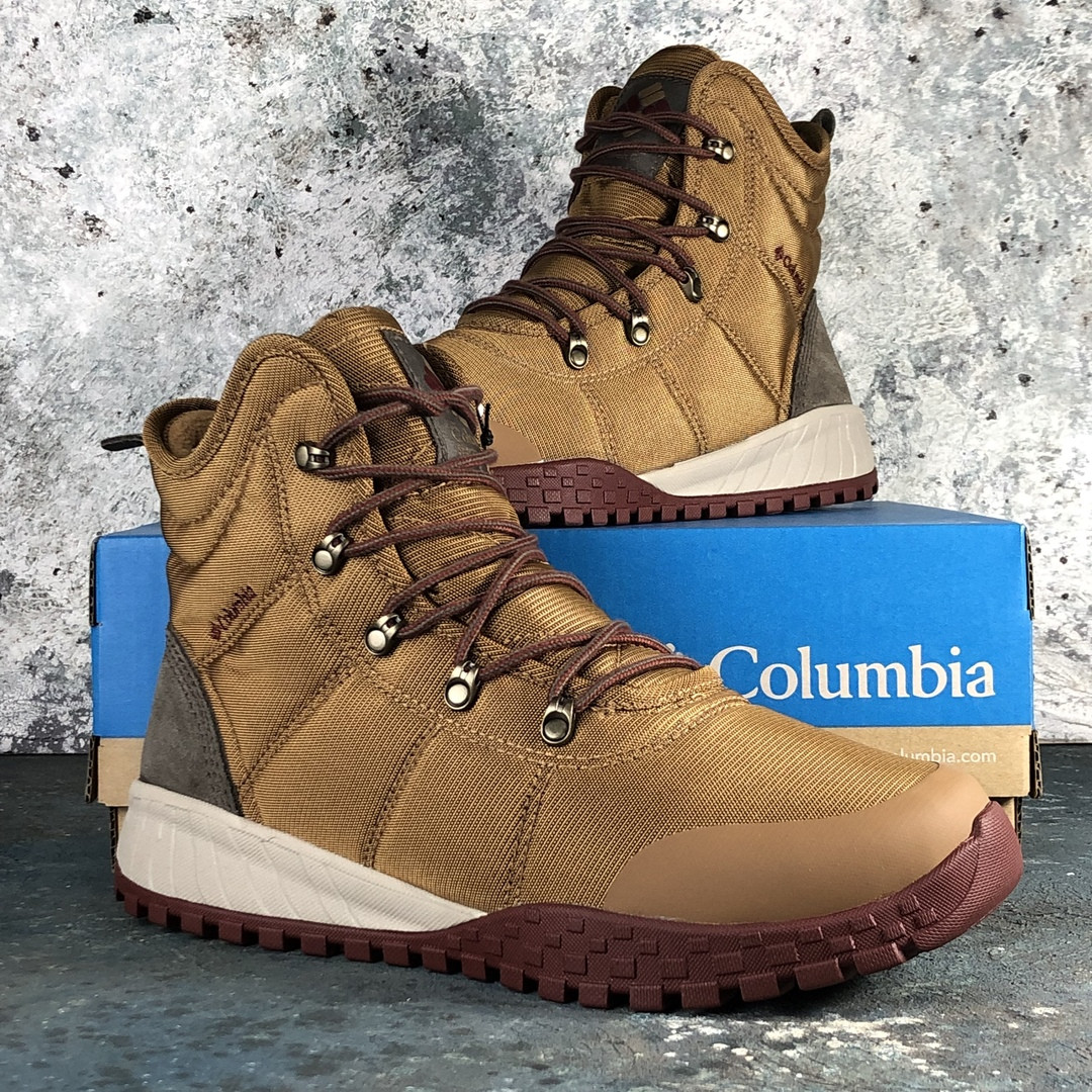 

Кроссовки зимние Columbia Fairbanks Omni-Heat Graphite Elk Deep Rust мужские, код IN-BM2806 - 286, Бежевый