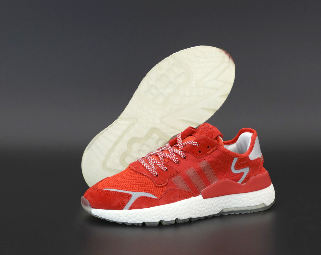 

Кроссовки мужские Adidas Nite Jogger красные, рефлектив, Адидас Найт Джоггер. код KD-12256, Красный