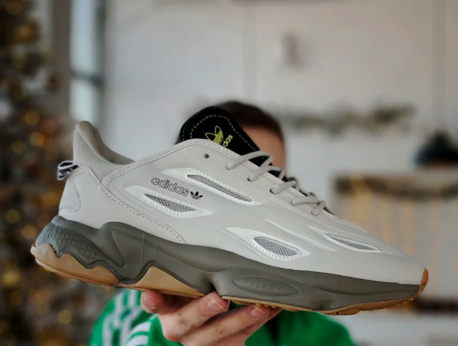 

Кроссовки мужские Adidas Ozweego серые, Адидас Озвиго, нубук, текстиль. код Z-3200 44, Серый