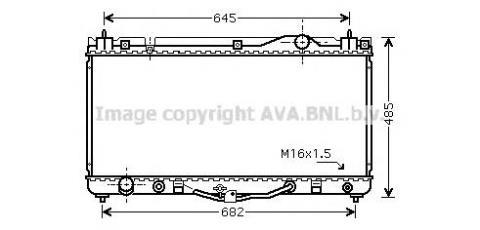 

Радиатор охлаждения TOYOTA CAMRY (01-) 3.0i AT (пр-во AVA)