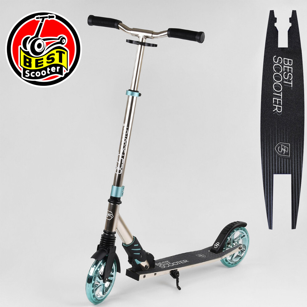 

Самокат двухколесный (колеса PU 180 мм) Best Scooter S-10133 Голубой