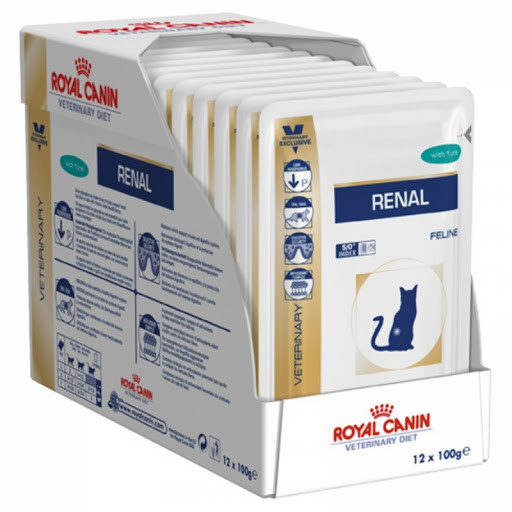 

Royal Canin Renal Feline Tuna, лечебный корм, 85 гр упаковка, (12 шт)