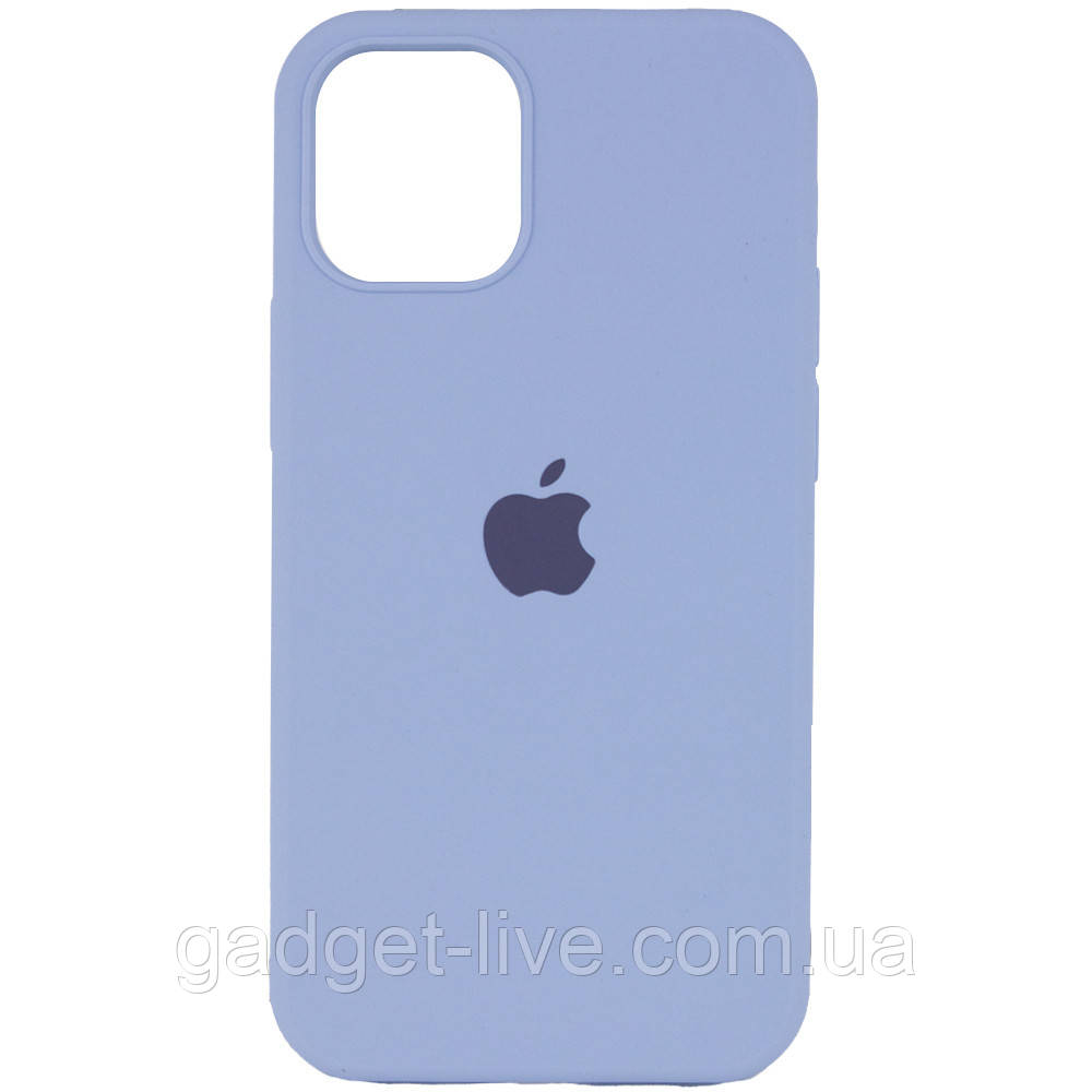 

Чехол Silicone Case Full Protective (AA) для Apple iPhone 12 Pro Max (6.7"), Голубой / lilac blue