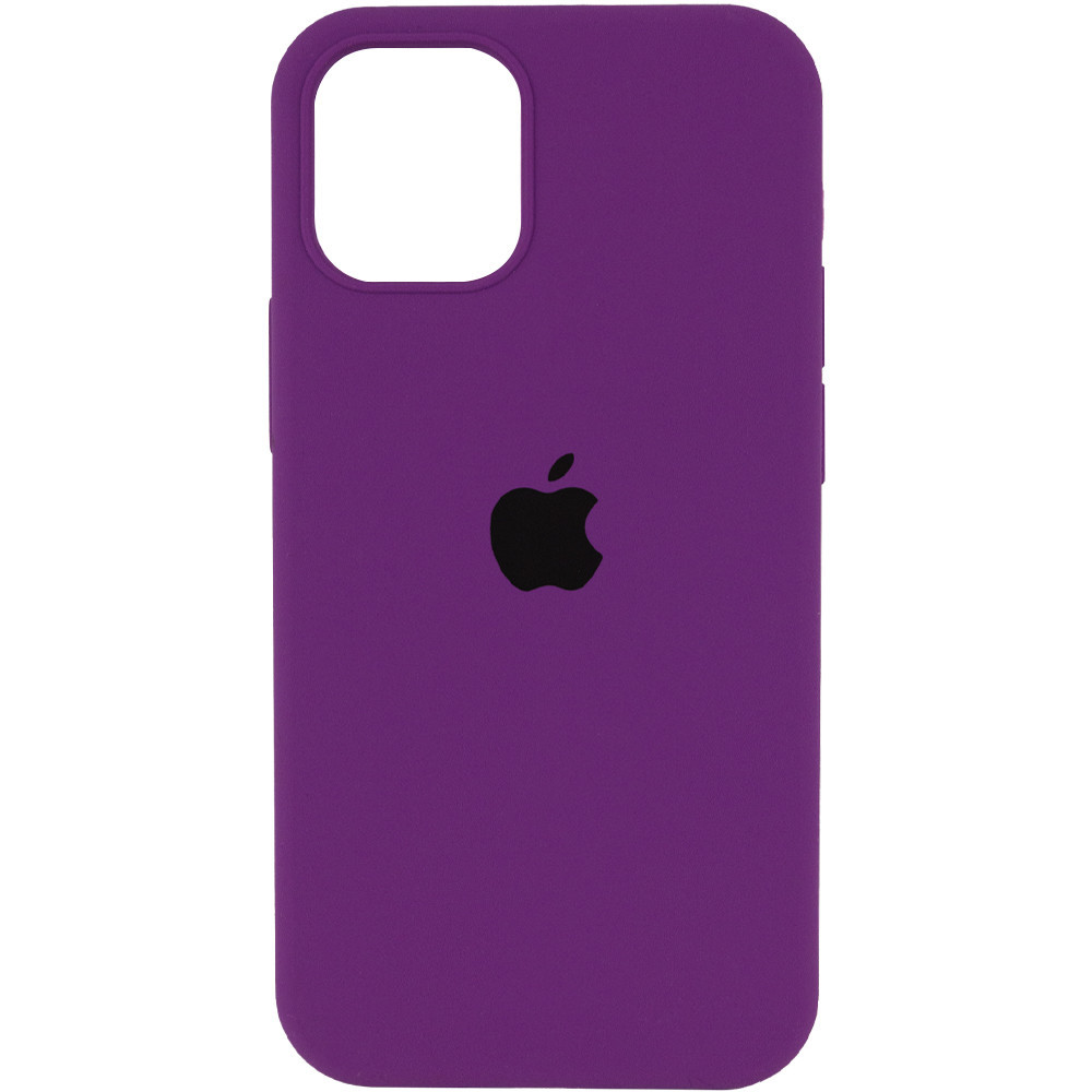 

Чехол Silicone Case Full Protective (AA) для Apple iPhone 12 Pro / 12 (6.1") Фиолетовый / Grape