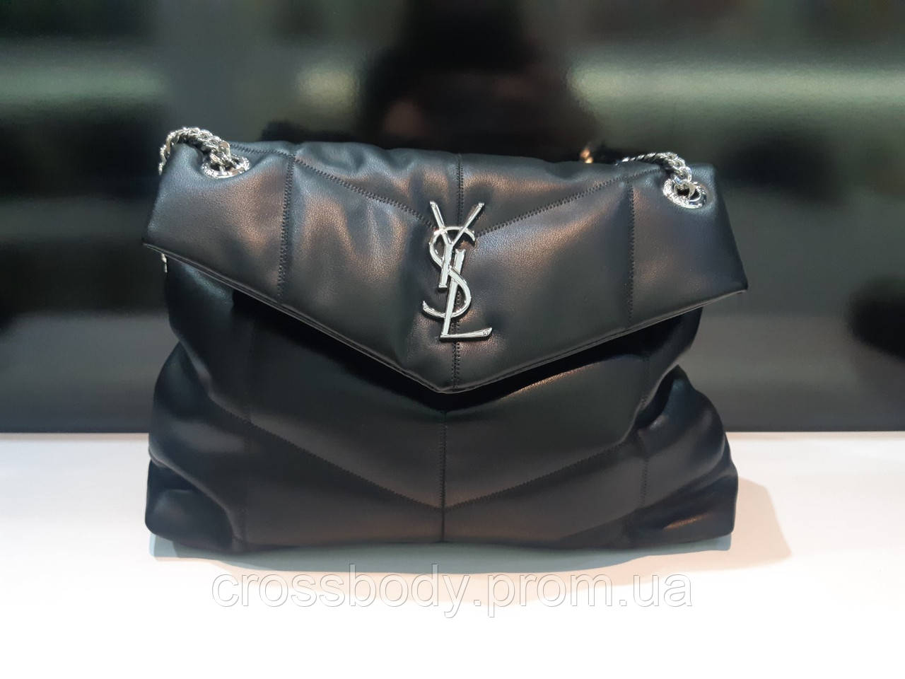 

Сумка женская кожаная в стиле YSL, Черный