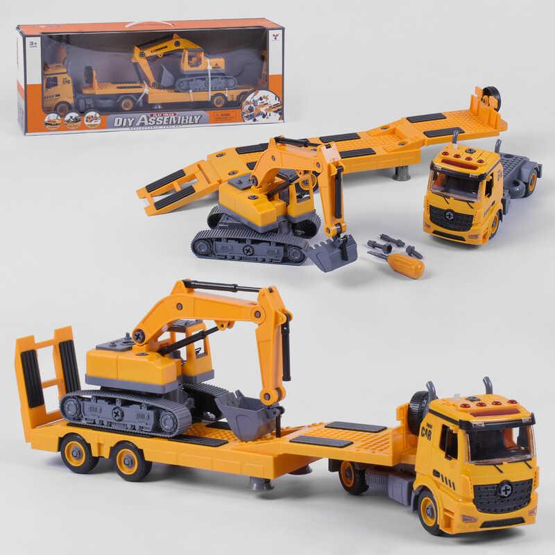 

Трейлер YW 9085 A (12) конструктор свет звук в коробке