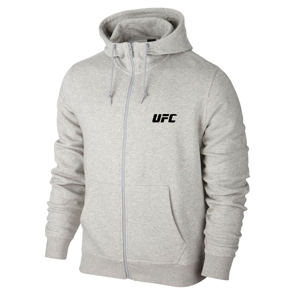 

Мужская спортивная кофта кенгуру, толстовка UFC (Юфс) на молнии серая XL, Серый