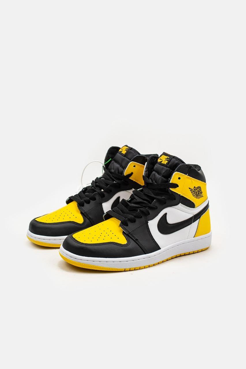 

Мужские желтые кроссовки Nike Air Jordan 1 Off White, Желтый