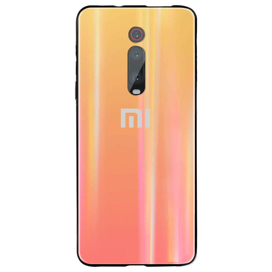 

Чехол Xiaomi Redmi K20 / K20 Pro / Mi9T / Mi9T Pro, TPU+Glass, Gradient Aurora, с лого Розовый