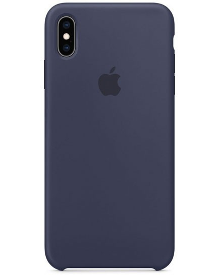 

Чехол Silicone case (AAA) для Apple iPhone X (5.8") / XS (5.8"), Синий / midnight blue