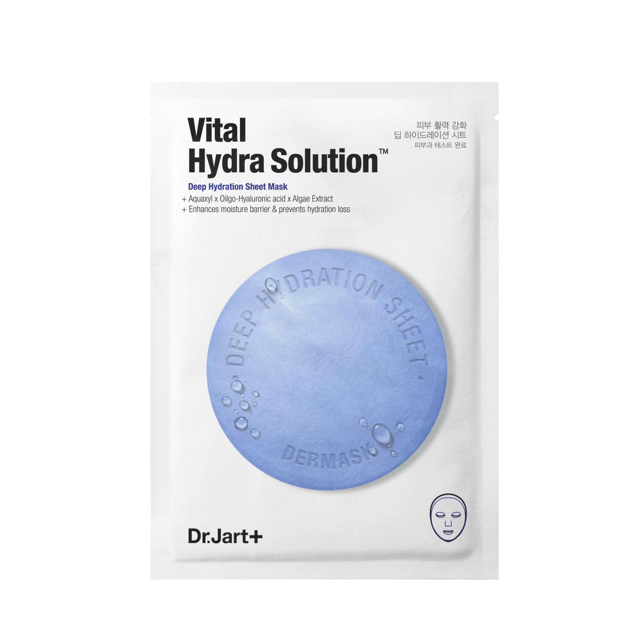 

Увлажняющая маска для лица Dr. Jart+ Dermask Water Jet Vital Hydra Solution 30 г (8809380645526