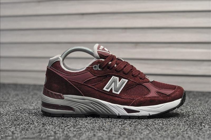 

Кроссовки New Balance 991 бордовые замшевые текстильные на теплую погоду нью беленс яркие для бега, Бордовый