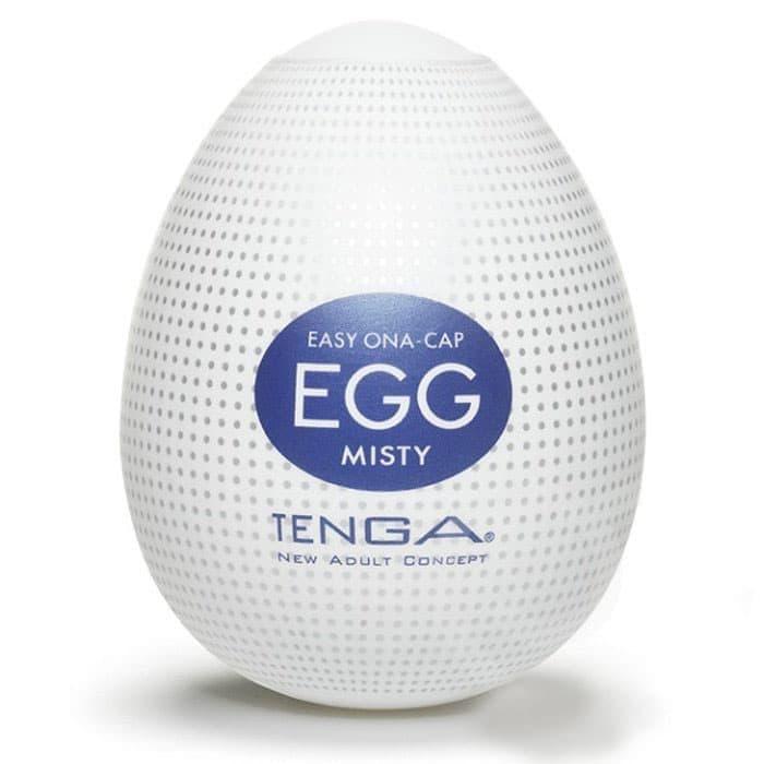 

Tenga Egg Misty - Мастурбатор-яйцо, 5х4.5 см (белый)