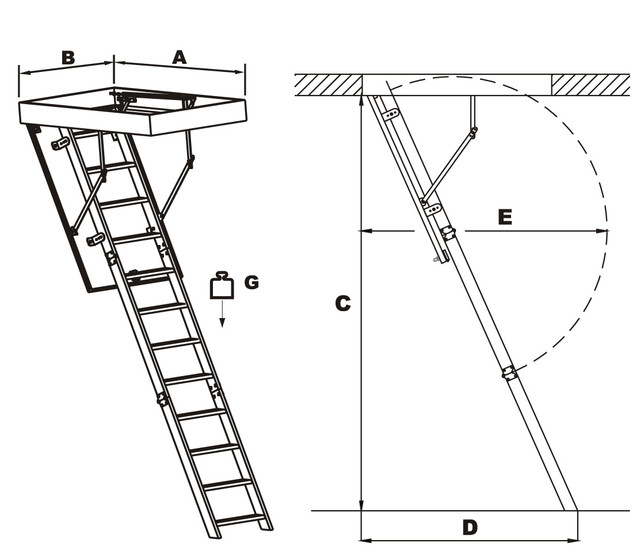 чердачные лестницы польша | деревянные чердачные лестницы
