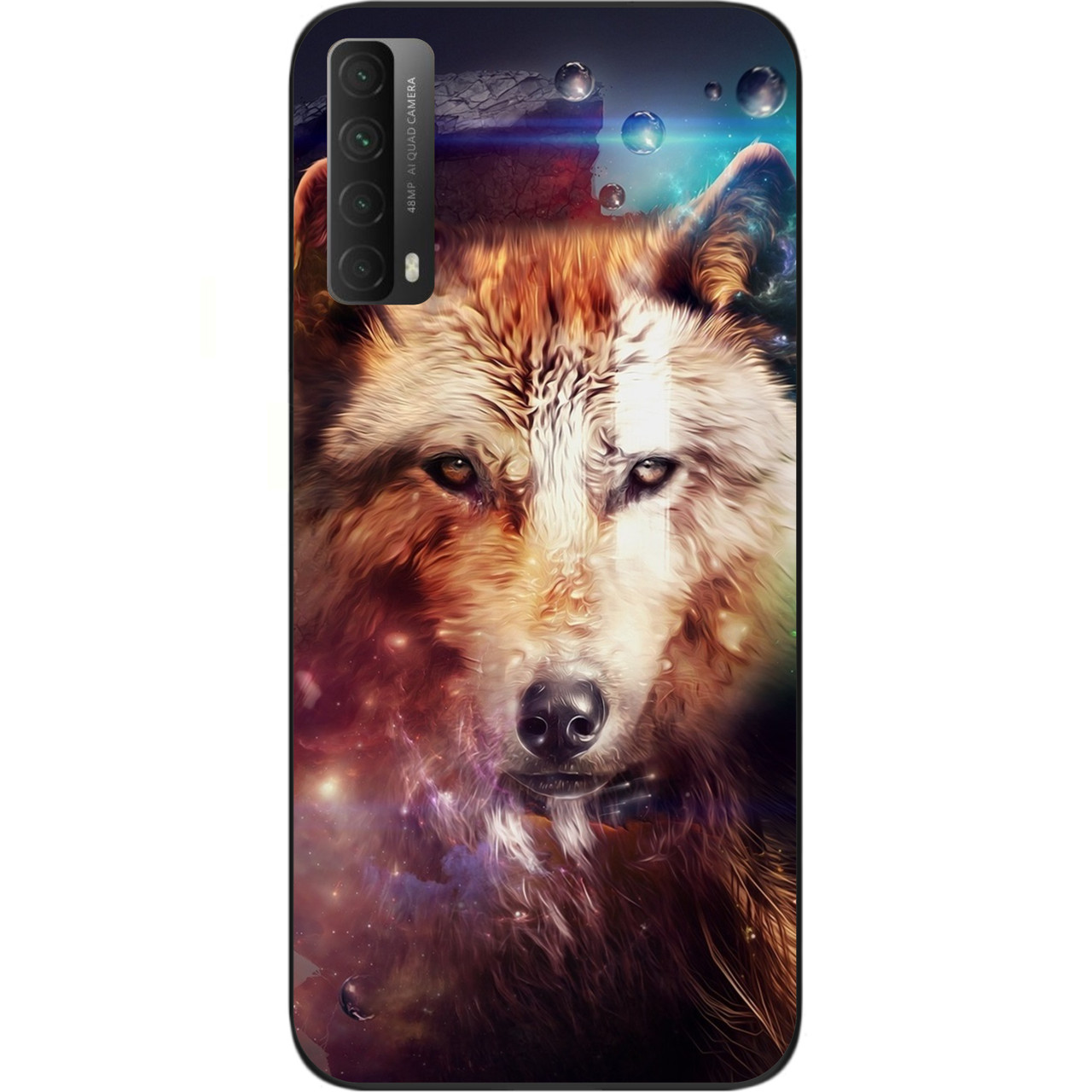 

Чехол силиконовый SMTT для Huawei P Smart 2021 с картинкой Космический волк