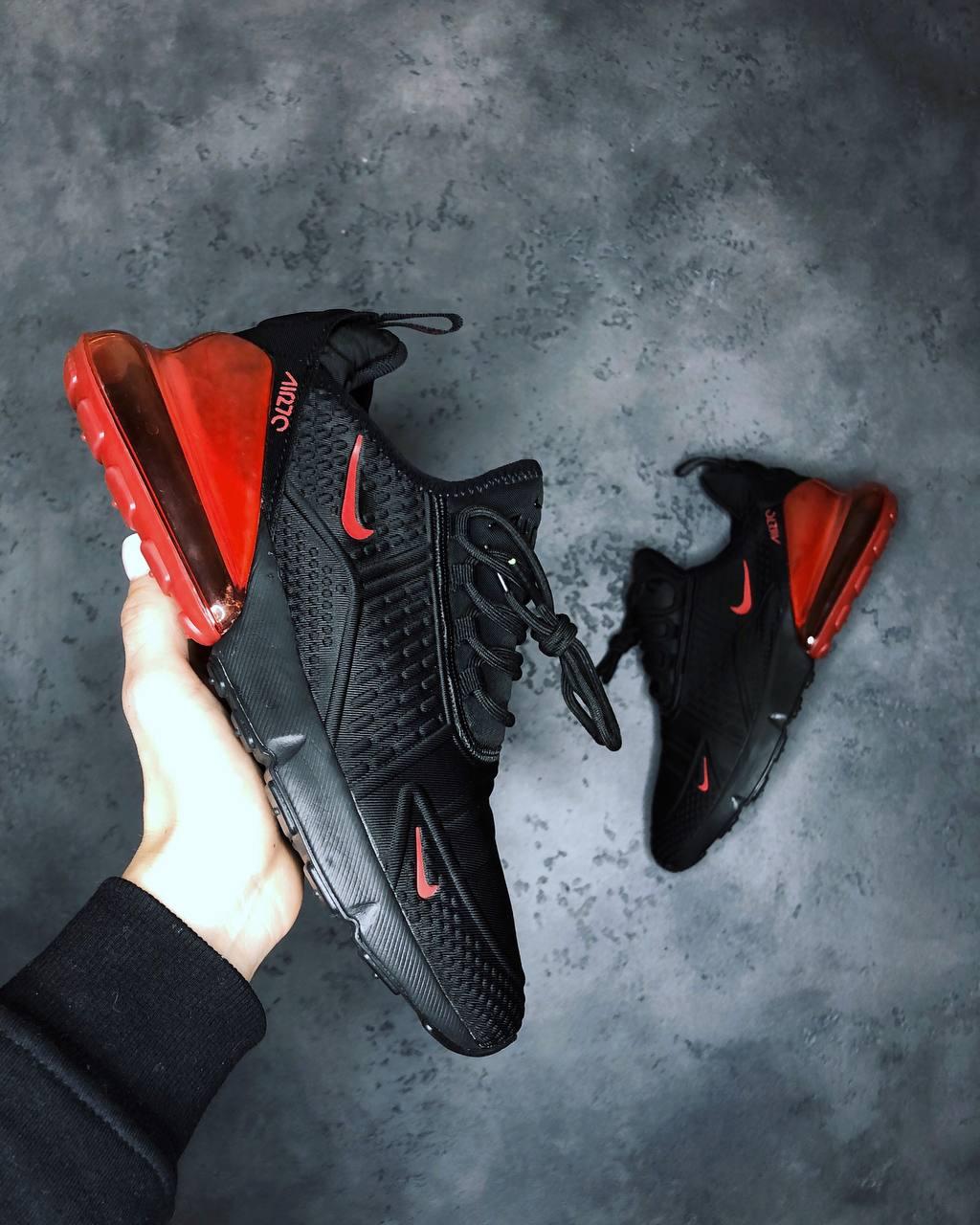 

Кроссовки мужские Nike Air Max 270 Black Red, Найк Аир Макс 270, код IN-741 42, Черный