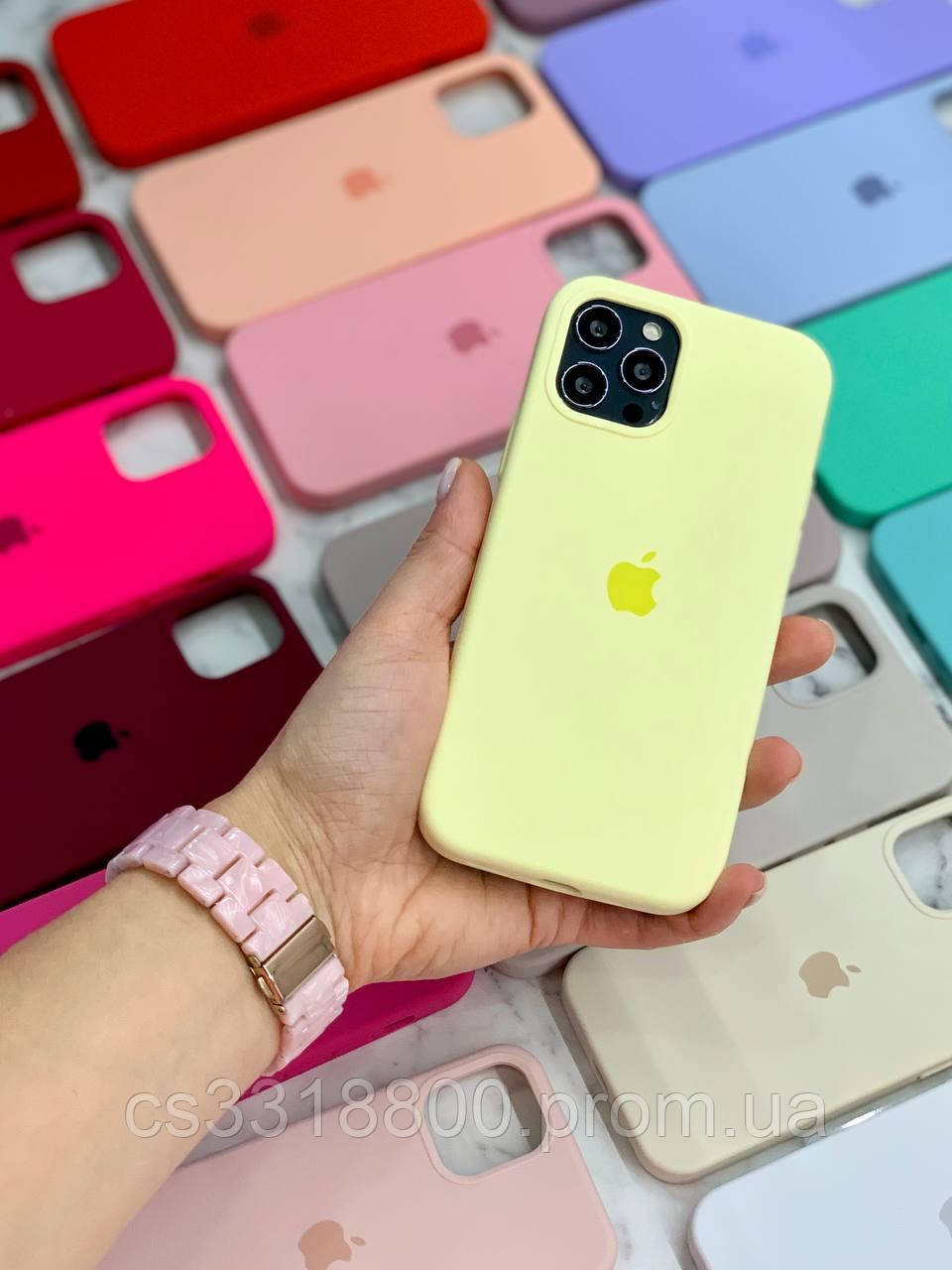 

Чехол Full Silicone Case для IPhone 12 Pro Max Светло-Желтый(Mellow Yellow)