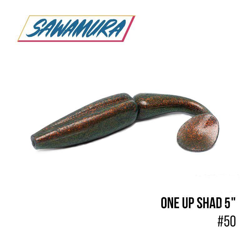 

".Виброхвост Sawamura One'Up Shad 5" (5 шт.) (050)