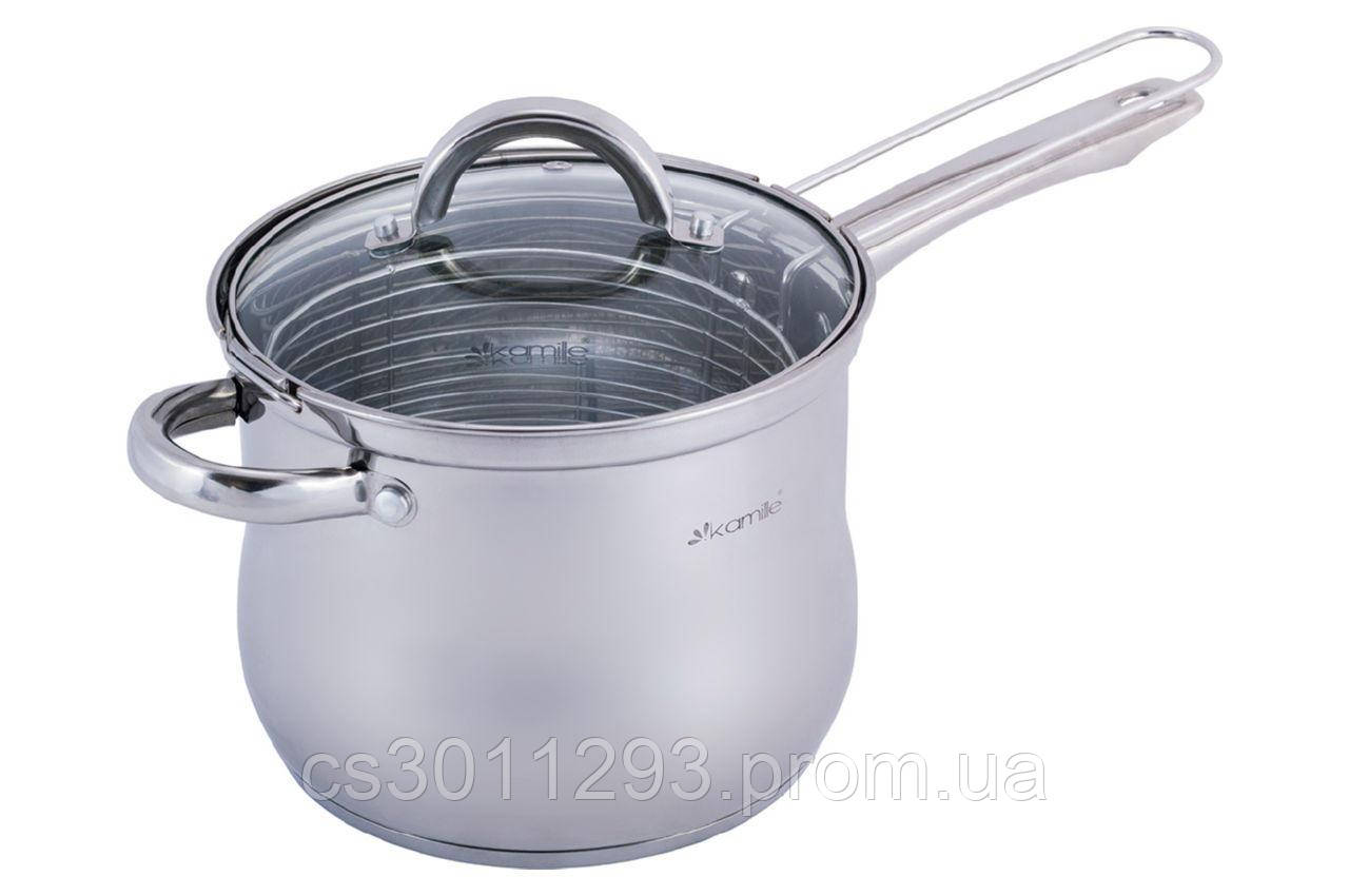 

Кастрюля-фритюрница нержавеющая Kamille - 180 мм x 3,5 л с сеткой 1 шт.