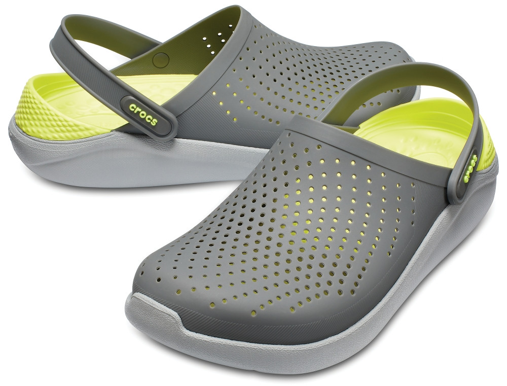 

Кроксы Crocs LiteRide™ Clog серо-салатовые 44 р., Серый