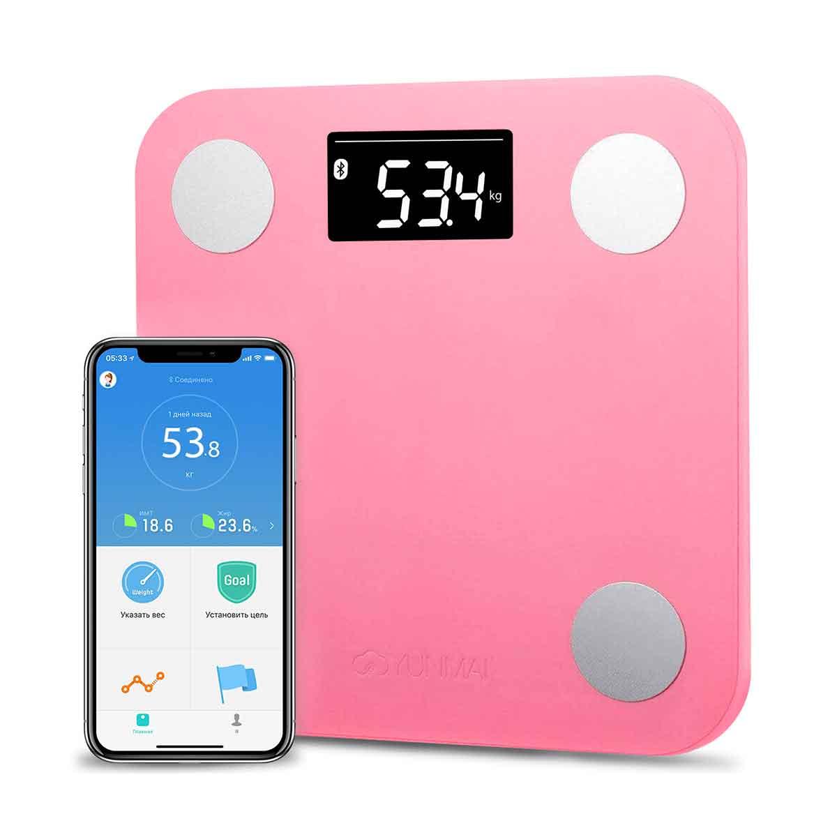 

Весы YUNMAI Mini Smart Scale Pink M1501-PK, КОД: 2404701