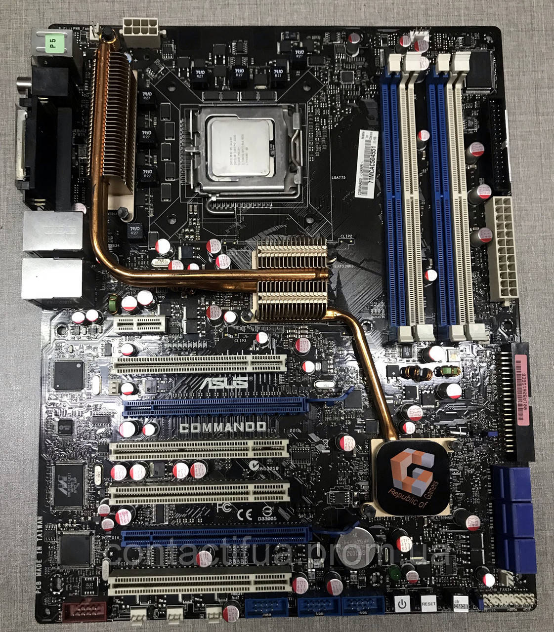 Комплект ASUS Republic of Gamers Commando + CPU Intel Core 2 Quad Q660