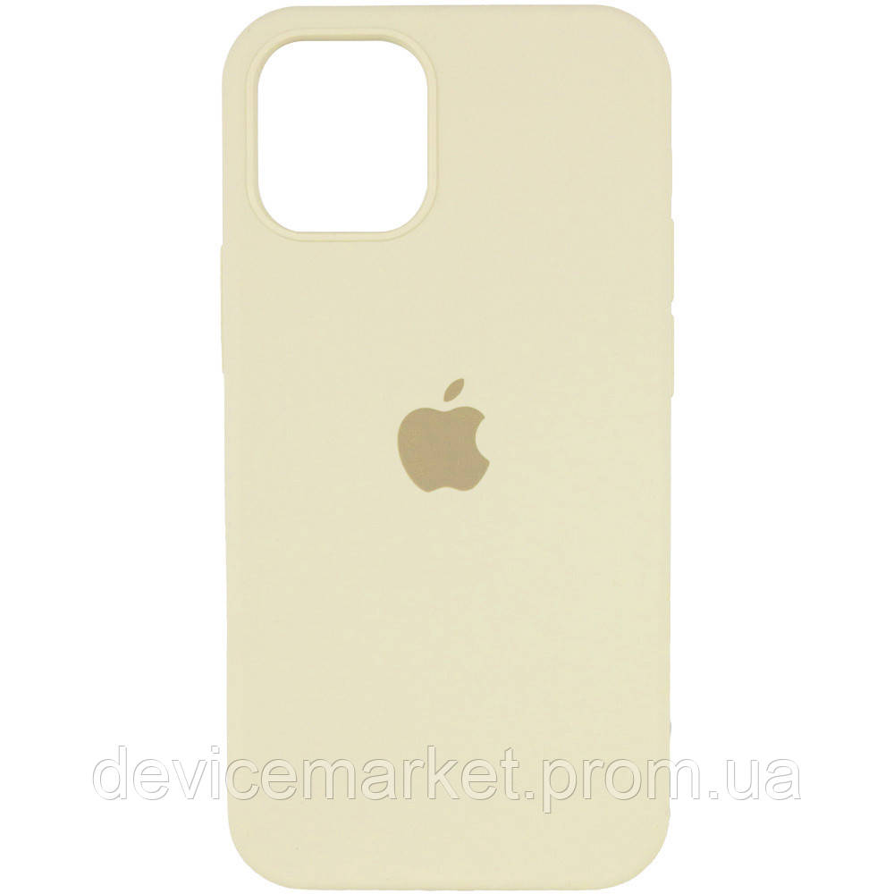 

Чехол Silicone Case Full Protective (AA) для Apple iPhone 12 Pro / 12 (6.1") Бежевый / Creamy