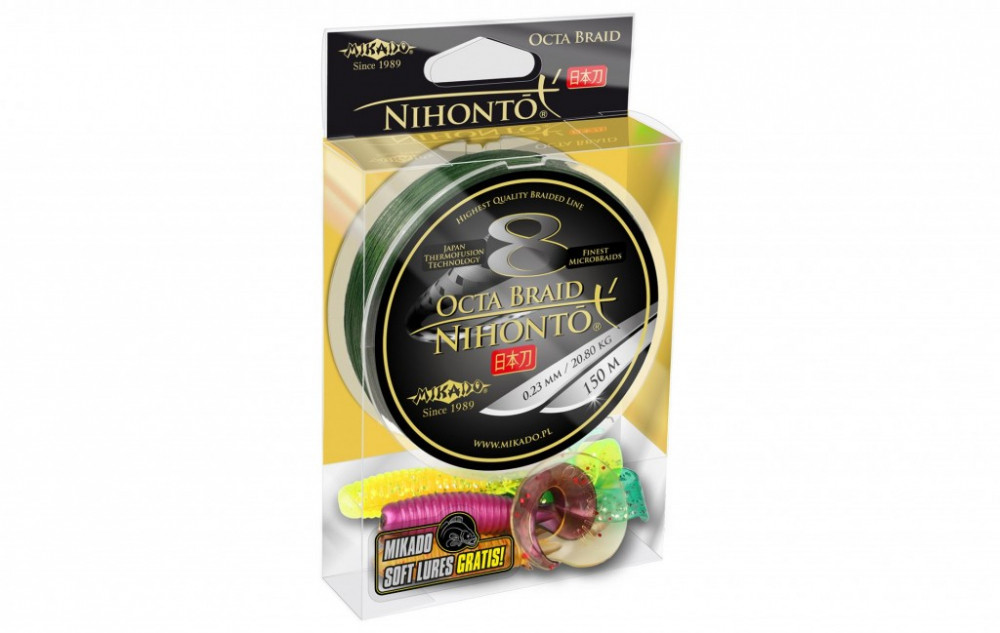 

Шнур Mikado Nihonto 8 Octa Braid 150м 0,35мм 35,40кг green