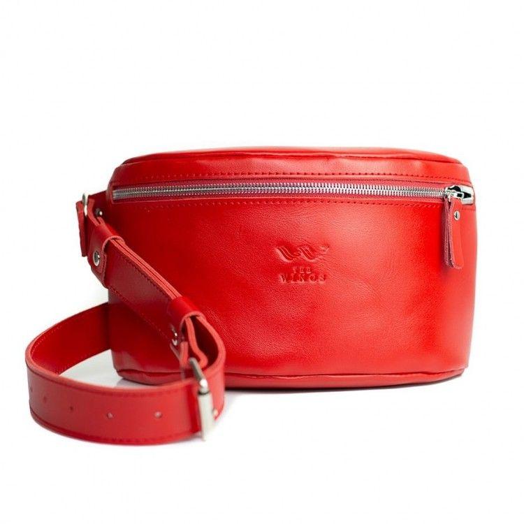 

Кожаная поясная сумка красного цвета BlankNote арт. TW-BeltBag-red-ksr, Красный