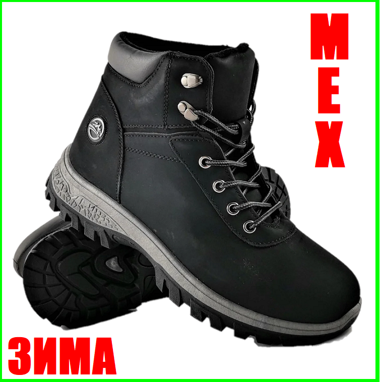 

Ботинки ЗИМНИЕ Мужские в Стиле Timberland Кроссовки МЕХ Чёрные (размеры: 40,41,42,43,45) - 104, Черный