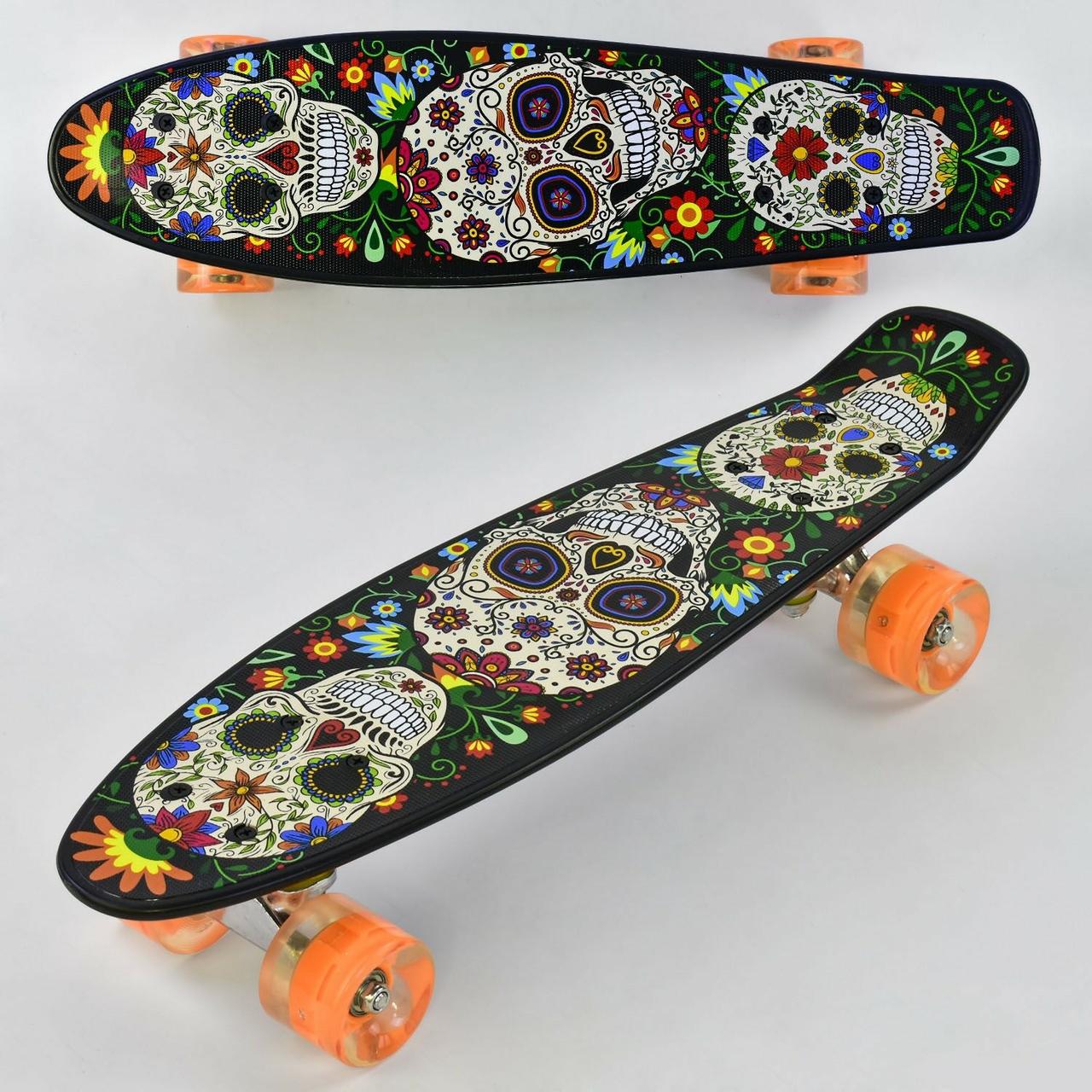 

Пенни борд Best Board (Penny Board) Р 15909 доска 55 см, колёса PU, светятся, черный