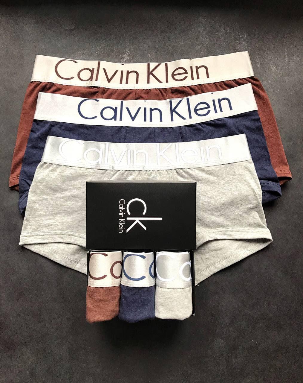 

Мужские трусы Calvin Klein Steel Набор боксеры Келвин Кляйн хлопок шортики XXL, Разные цвета