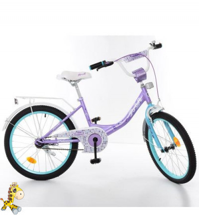 

Велосипед детский PROF1 20д. Y2015 (1шт) Princess,сирен-мятн,звонок,подножка