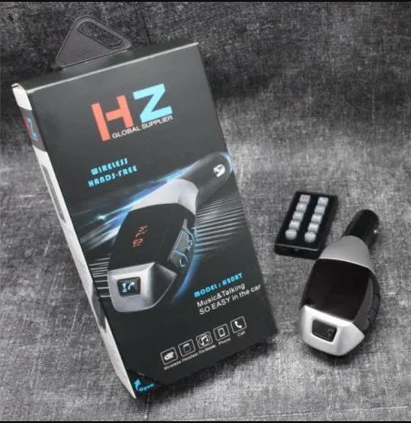 

Автомобильный FM модулятор трансмиттер для машины с Bluetooth HZ H20BT Original Silver