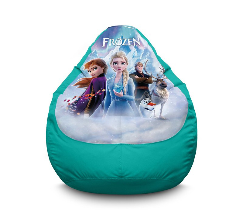 

Кресло мешок iPuff "Frozen. Elsa and snowflake" Оксфорд XL (80х110 см) Бирюзовый