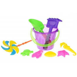 Іграшка для піску Same Toy з Повітряної вертушкою (фіолетове відро) 9 шт (HY-1206WUt-2)