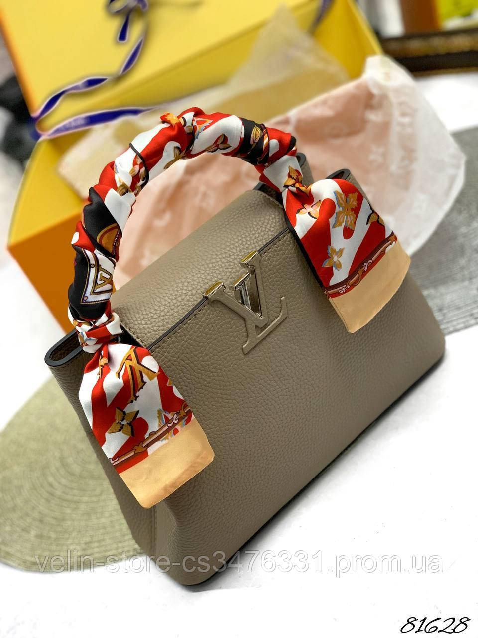 

Женская кожанная бежевая сумка на плечо Louis vuitton lv луи витон сумки бренд кожа, сумочка лв, сумка луи вит, Бежевый