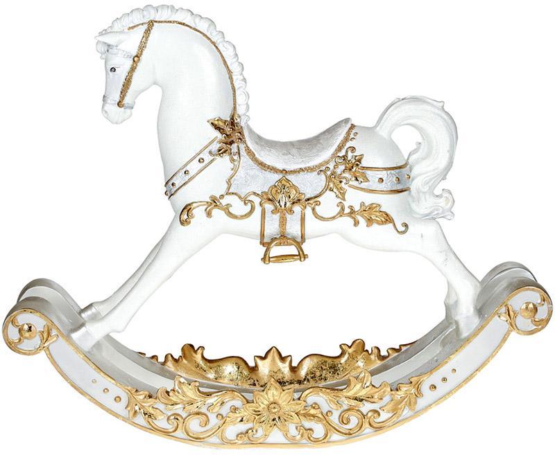 

Статуэтка декоративная "Лошадка-качалка" White&Gold 59х12.7х47.6см