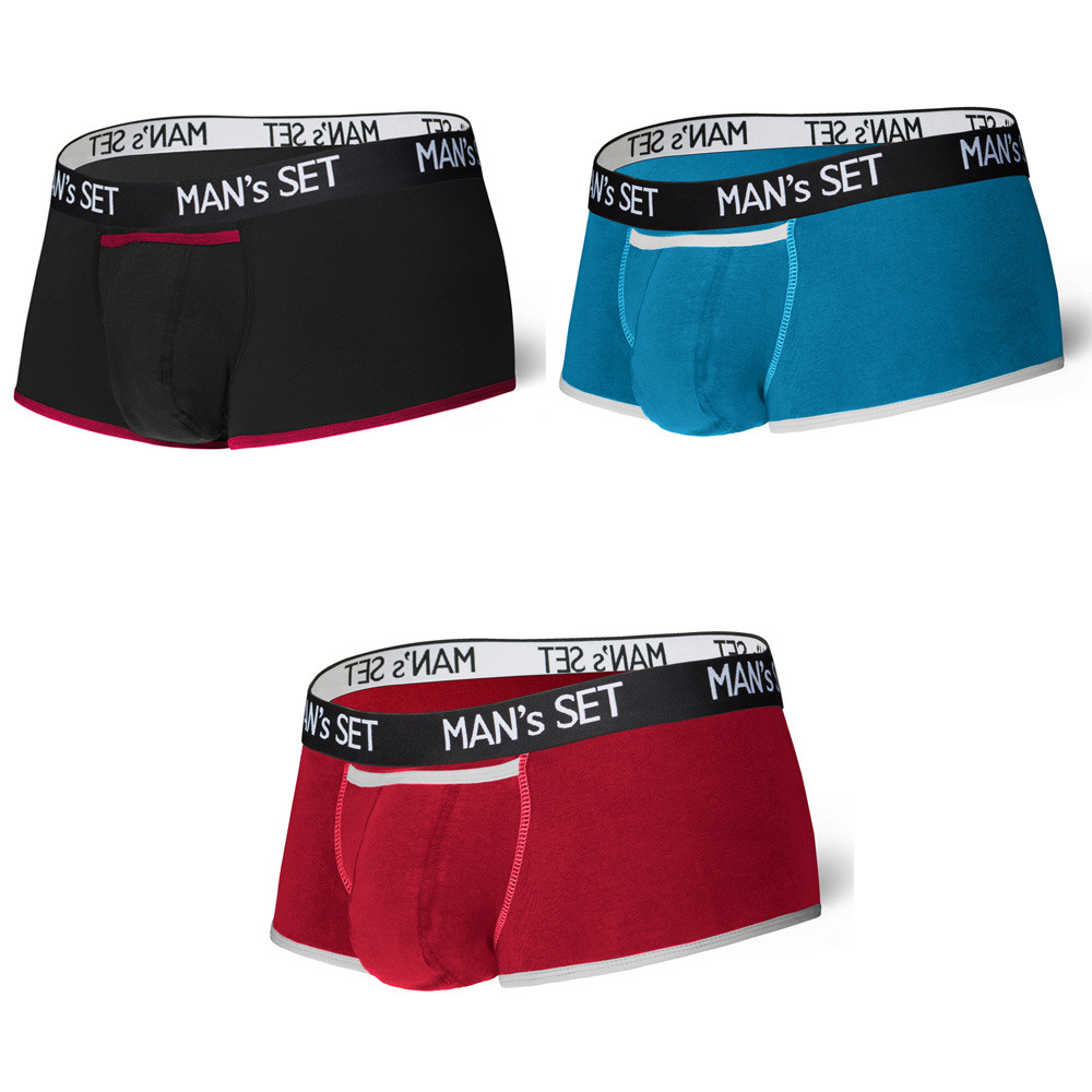 

Комплект анатомических боксеров Sport Boxers Medium, 3 шт. MAN's SET L, Черный;графитовый;желтый;бирюзовый