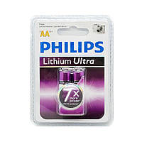 Батарейки AA / FR6  Philips Lithium Ultra (2шт.)